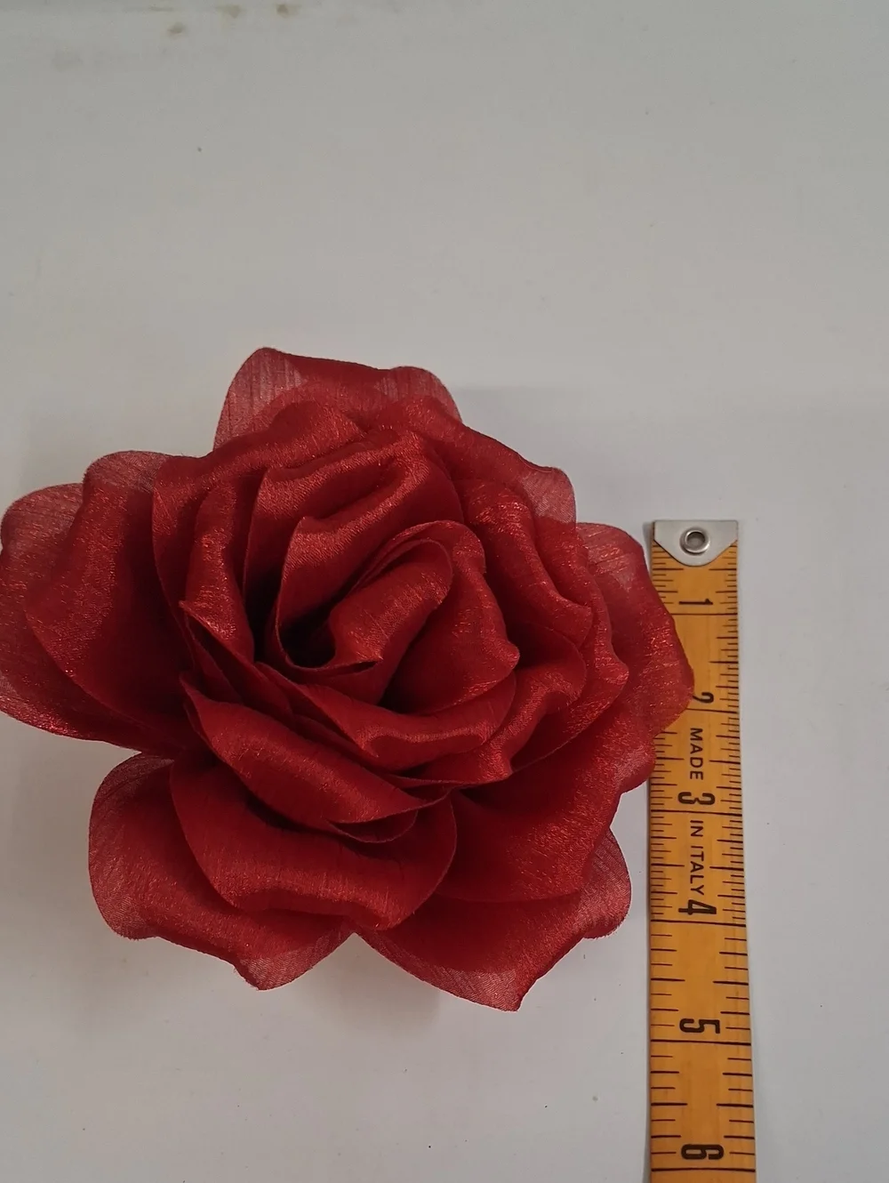 5 Fabric Flower Brooch/Hair Clip - Purple, Pink, Red, Blush, Gold